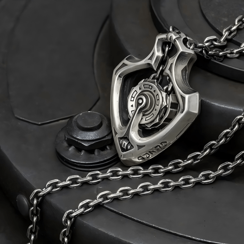 FREE Today: Handmade "Shuttle" Mechanical Gear Pendant Necklace