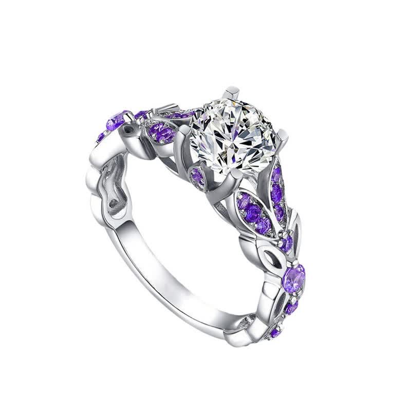 Zircon S925 Silver Butterfly Ring