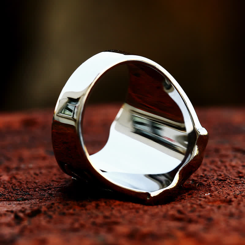 FREE Today: Vintage Red Gum Cross Guardian Ring