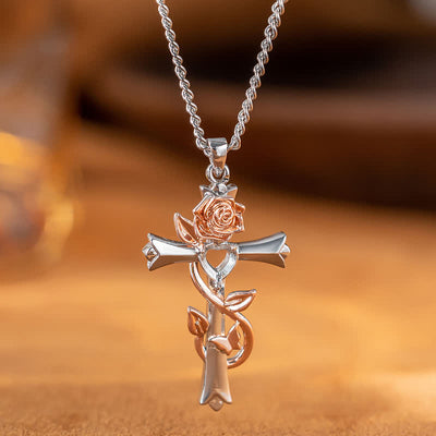 FREE Today: "Sunflower in the Heart" - Cross Necklace