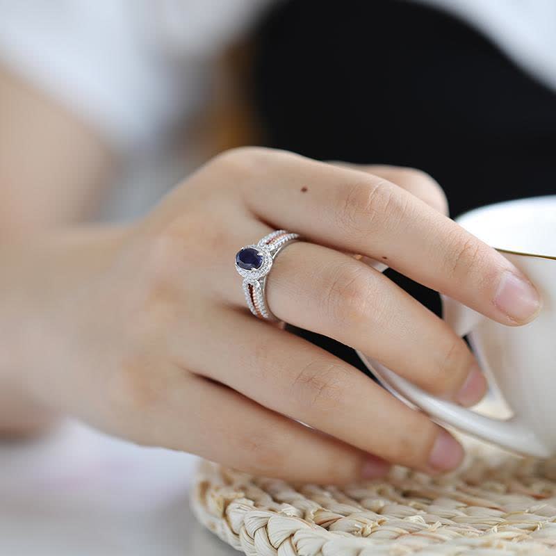 Vintage Luxury Sapphire Ring