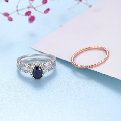 Vintage Luxury Sapphire Ring