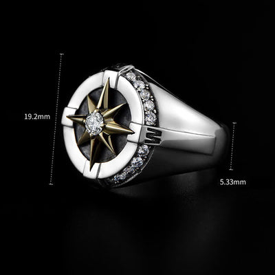 Vintage Compass Ring