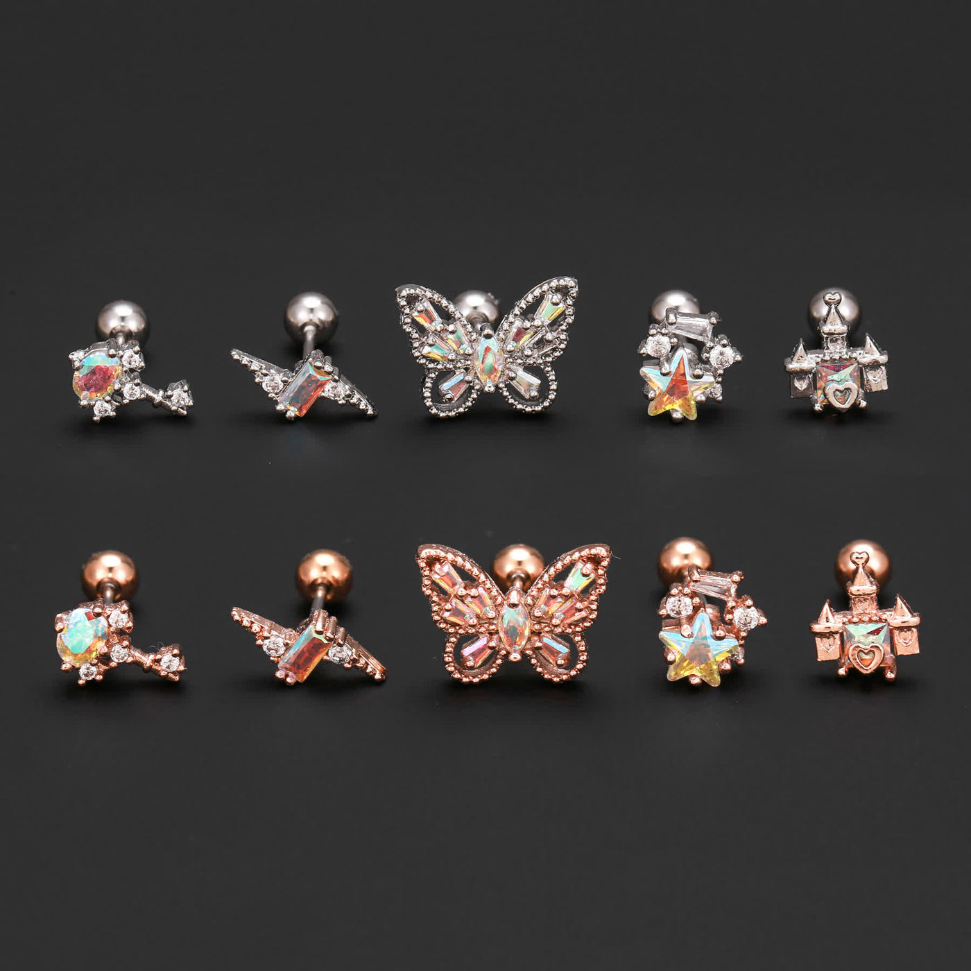 Animal Butterfly Stainless Steel Earrings