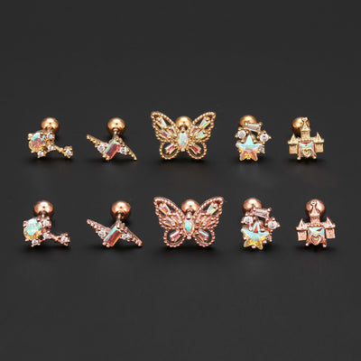 Animal Butterfly Stainless Steel Earrings