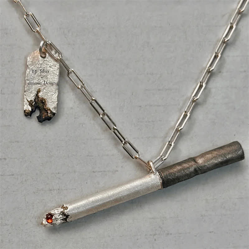Creative "Lit Cigarette" Necklace