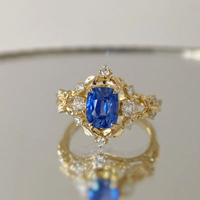 Vintage Luxury Sapphire Ring