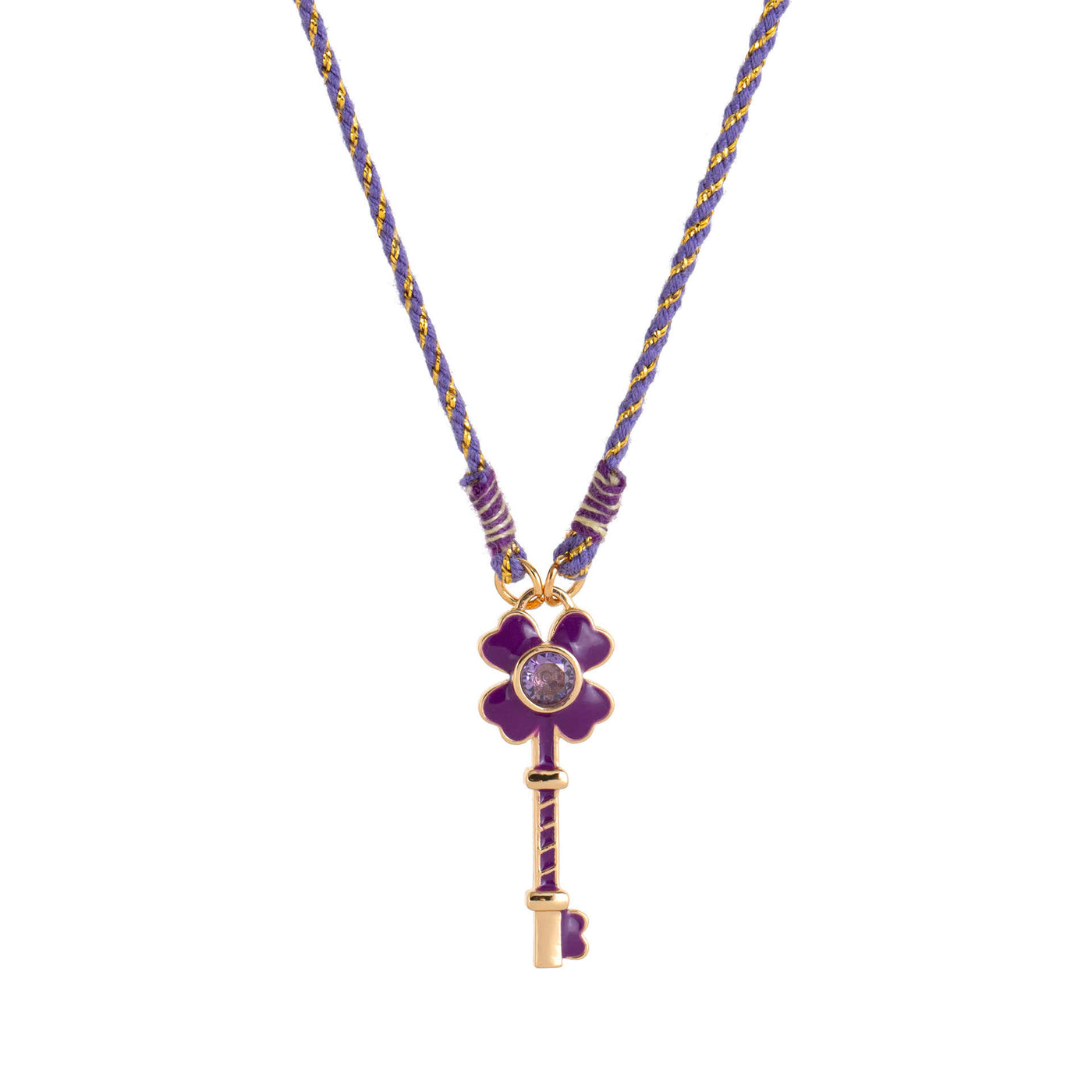 FREE Today: Heart & Clover Key Lucky Necklace