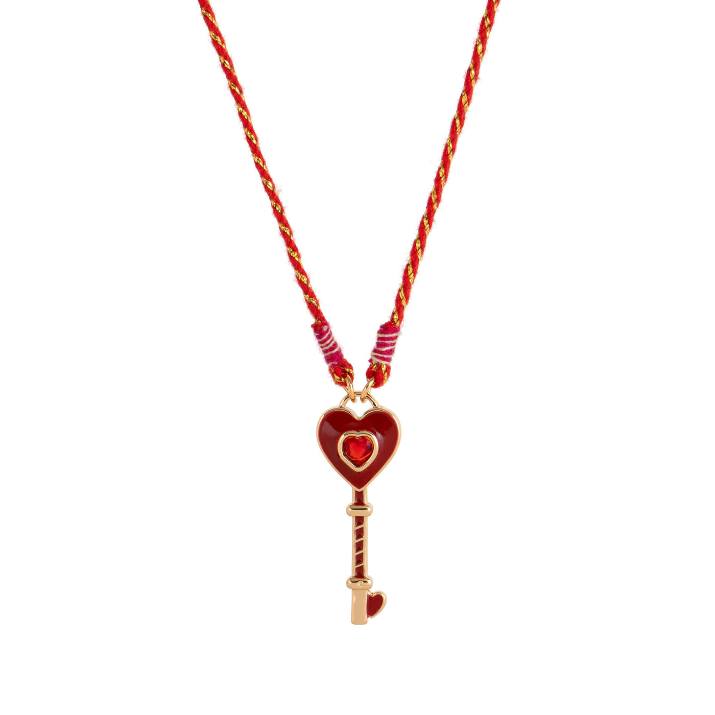 FREE Today: Heart & Clover Key Lucky Necklace