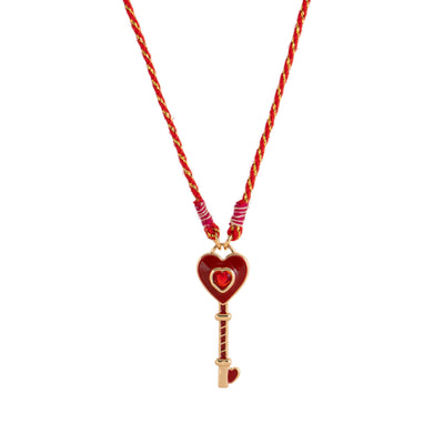 FREE Today: Heart & Clover Key Lucky Necklace