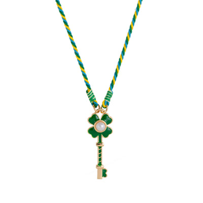 FREE Today: Heart & Clover Key Lucky Necklace