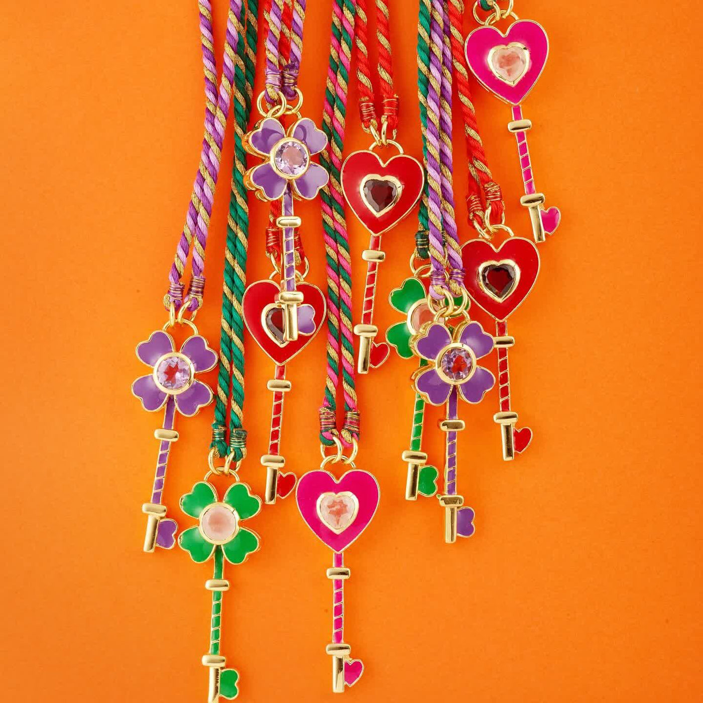 FREE Today: Heart & Clover Key Lucky Necklace
