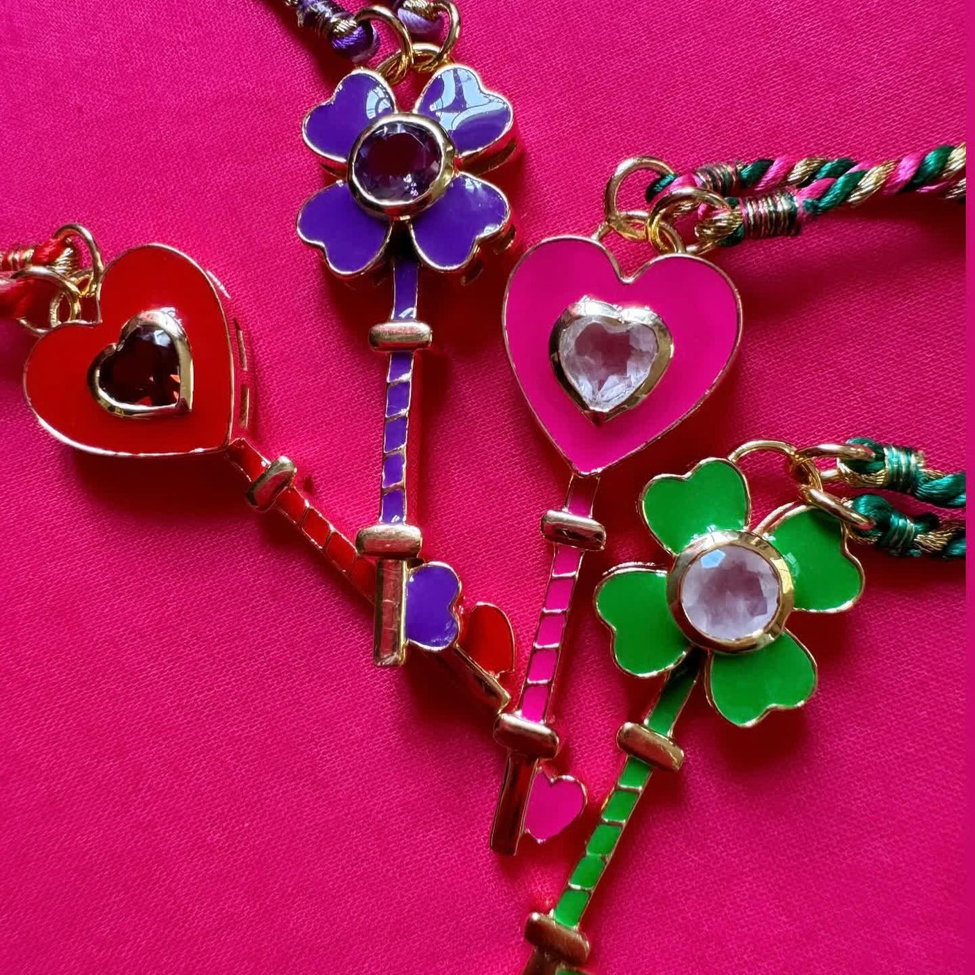 FREE Today: Heart & Clover Key Lucky Necklace