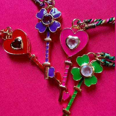 FREE Today: Heart & Clover Key Lucky Necklace