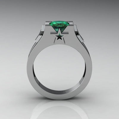 Luxury Sapphire Copper Ring