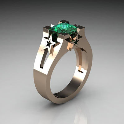 Luxury Sapphire Copper Ring