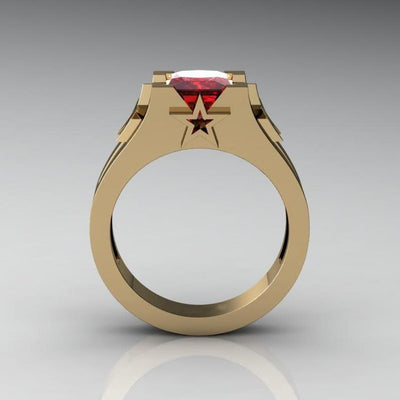 Luxury Sapphire Copper Ring