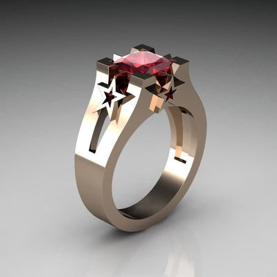 Luxury Sapphire Copper Ring