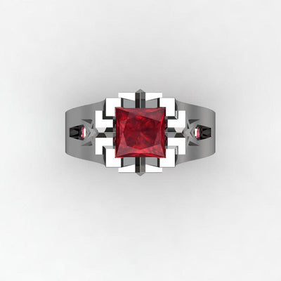 Luxury Sapphire Copper Ring