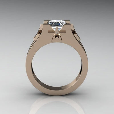 Luxury Sapphire Copper Ring
