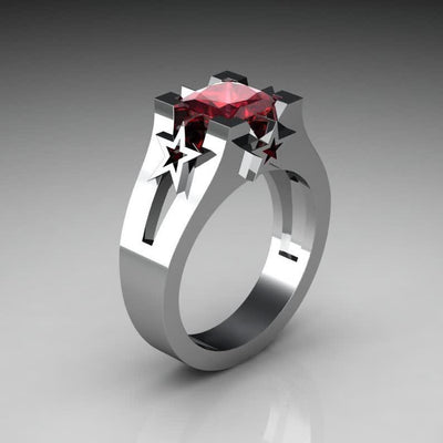 Luxury Sapphire Copper Ring