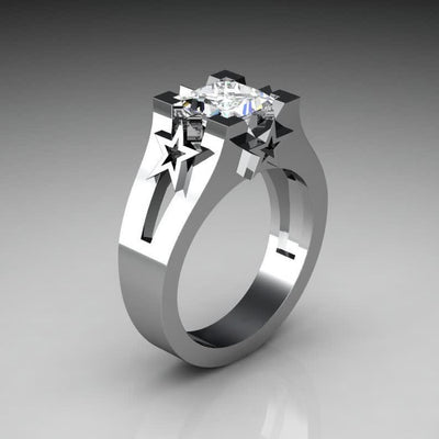 Luxury Sapphire Copper Ring