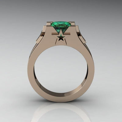 Luxury Sapphire Copper Ring