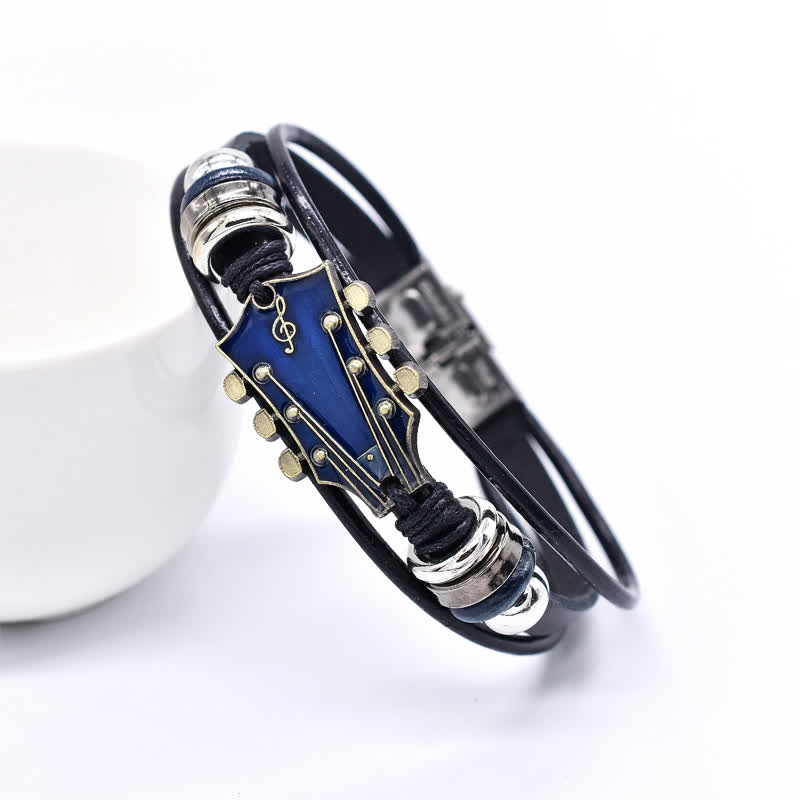 FREE Today: Guitar Leather Bracelet