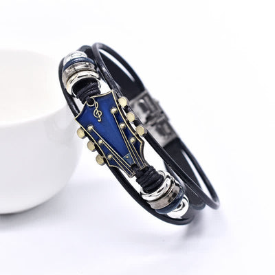 FREE Today: Guitar Leather Bracelet