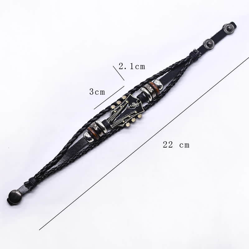 FREE Today: Guitar Leather Bracelet