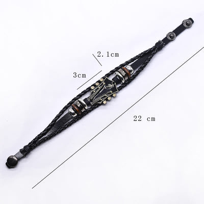 FREE Today: Guitar Leather Bracelet