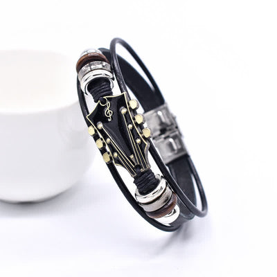 FREE Today: Guitar Leather Bracelet