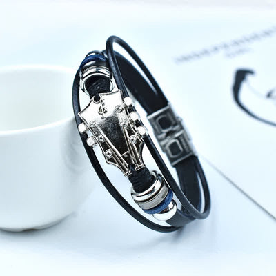 FREE Today: Guitar Leather Bracelet