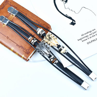 FREE Today: Guitar Leather Bracelet
