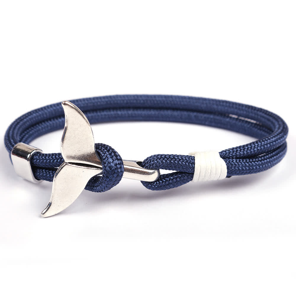 FREE Today: Handmade String Cute Whale Tail Survival Bracelets