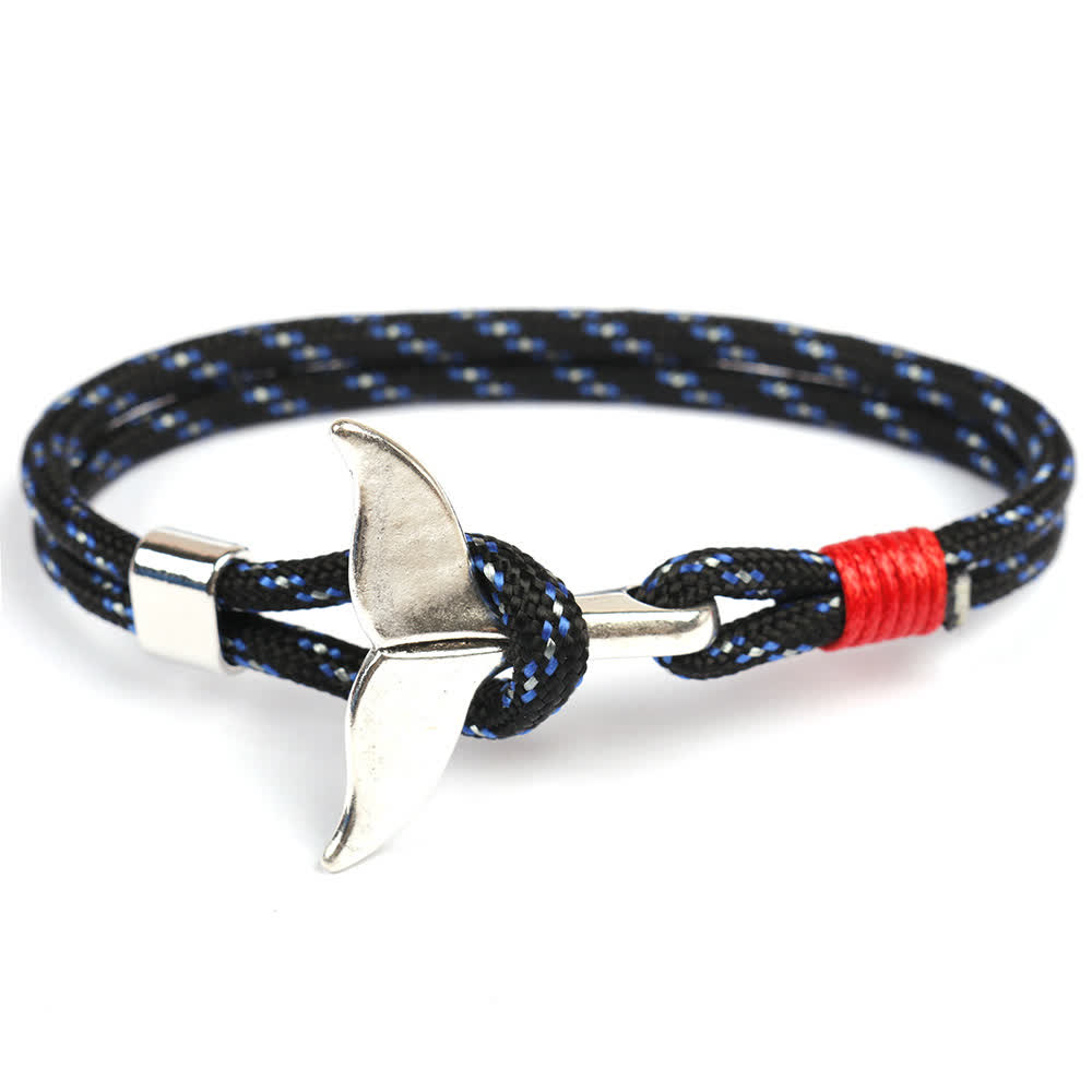 FREE Today: Handmade String Cute Whale Tail Survival Bracelets