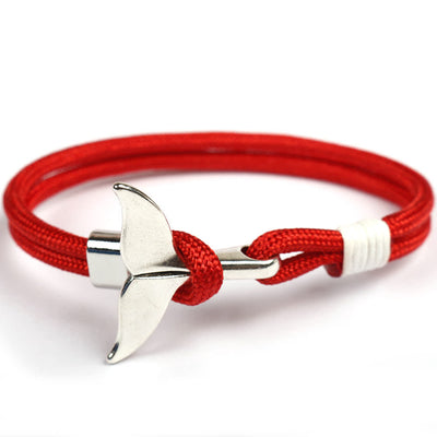 Handmade String Cute Whale Tail Survival Bracelets