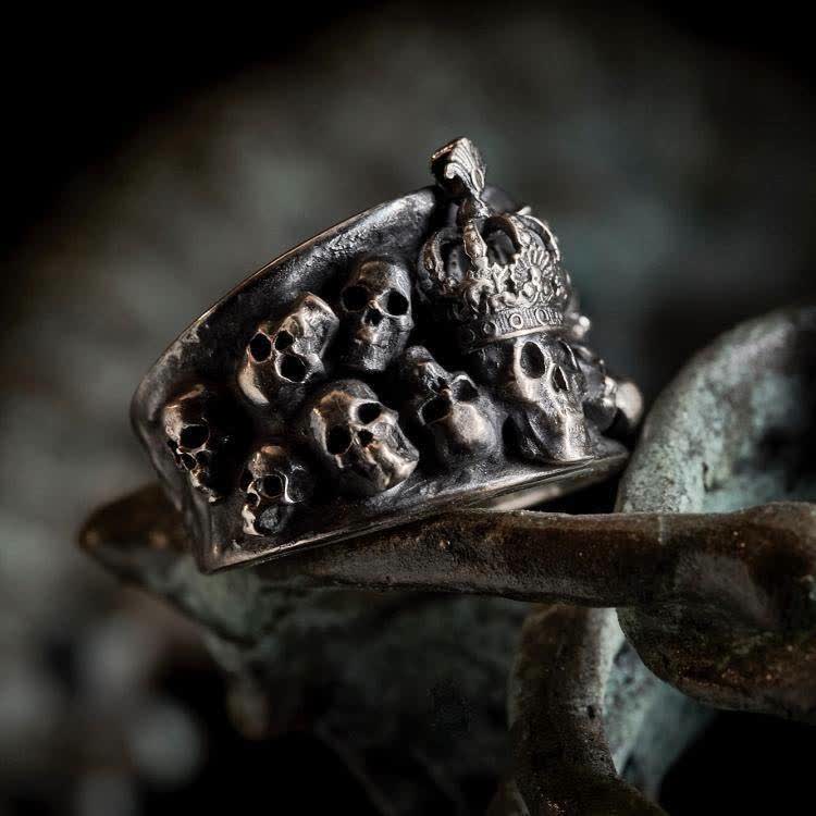 FREE Today: Handmade Emperor Dark Skull Ring