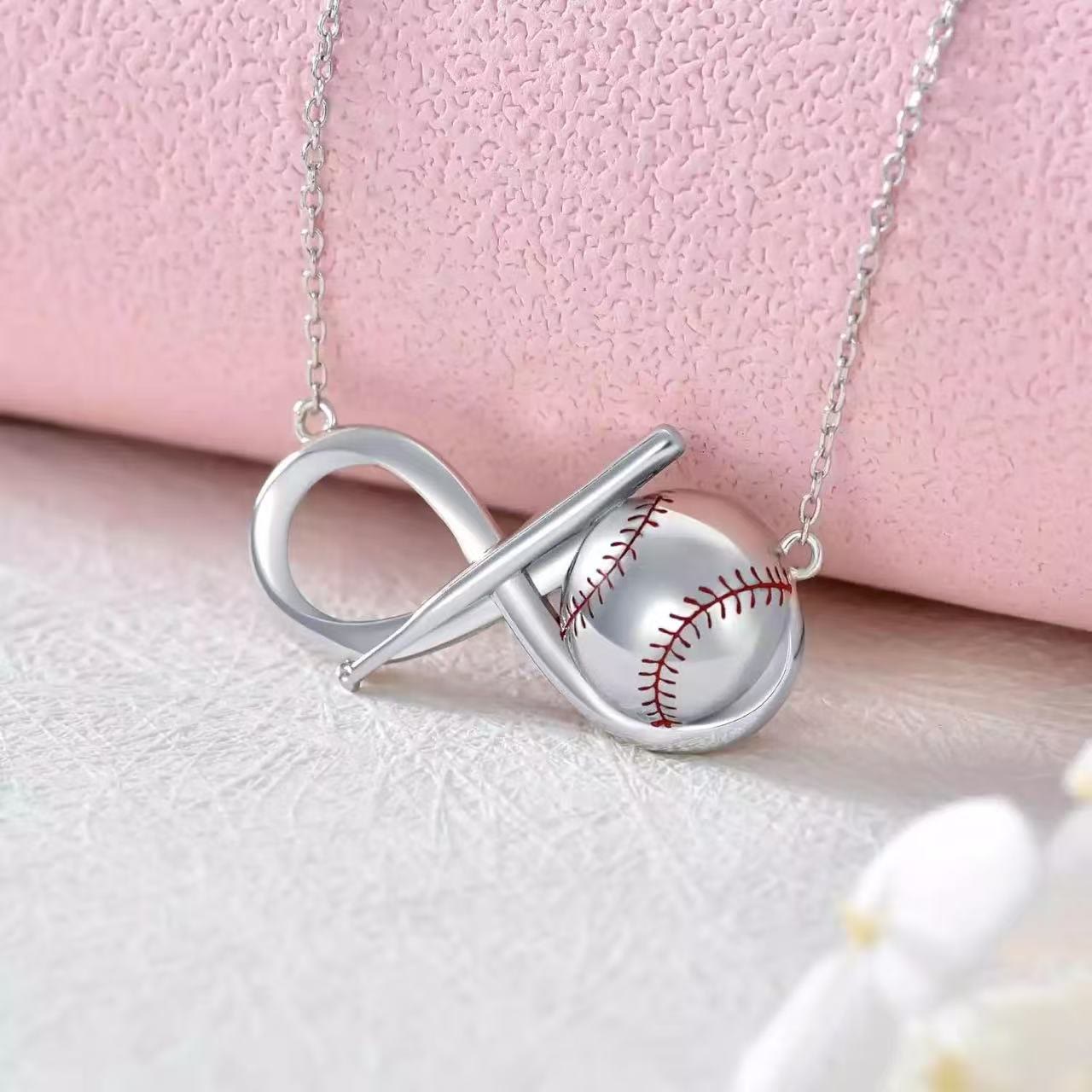 FREE Today: Baseball Bat Infinity Symbol Pendant Necklace - image 3