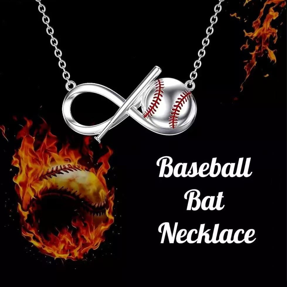 FREE Today: Baseball Bat Infinity Symbol Pendant Necklace - Baseball - image 0