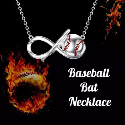 FREE Today: Baseball Bat Infinity Symbol Pendant Necklace - Baseball - image 0