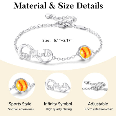 FREE Today: Baseball/Football/Soccer/Basketball/Tennis/Volleyball Infinity Bracelet for Women - image 4