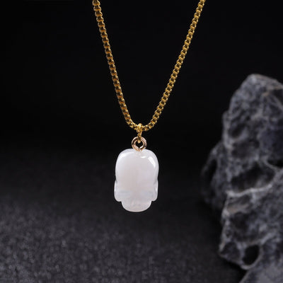 FREE Today: Pearl Skull Love Heart Necklace - White Skull Golden Chian - image 7