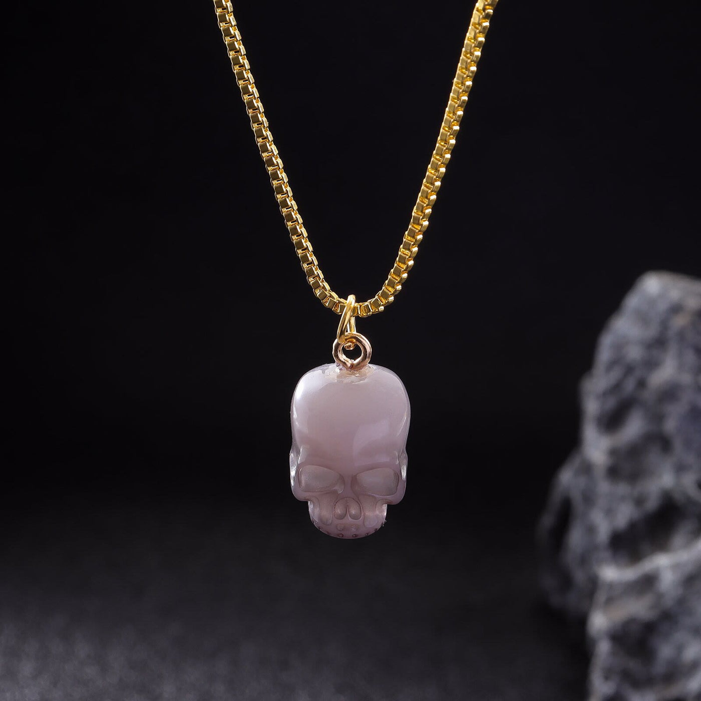 FREE Today: Pearl Skull Love Heart Necklace - Black Skull Golden Chian - image 10