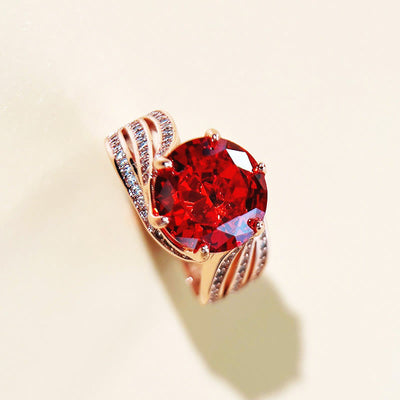 Limited Sale - "Rose Love" - 3 Carat Ruby Ring