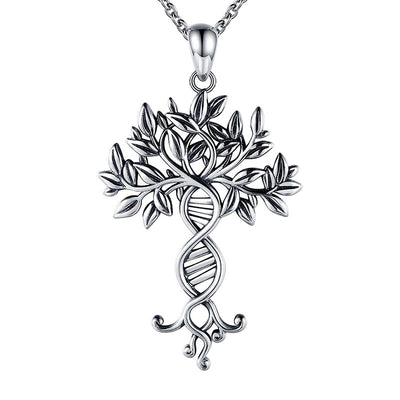 Sterling Silver DNA Tree of Life Necklace