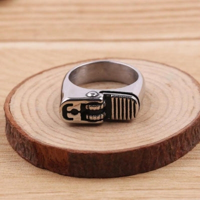 Punk Metal Lighter Men Ring