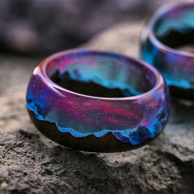 Limited Sale - Wood Resin Glow Ring