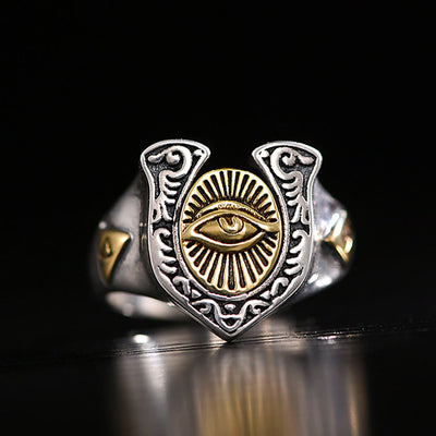 Men's Eyes Of Horus Ring