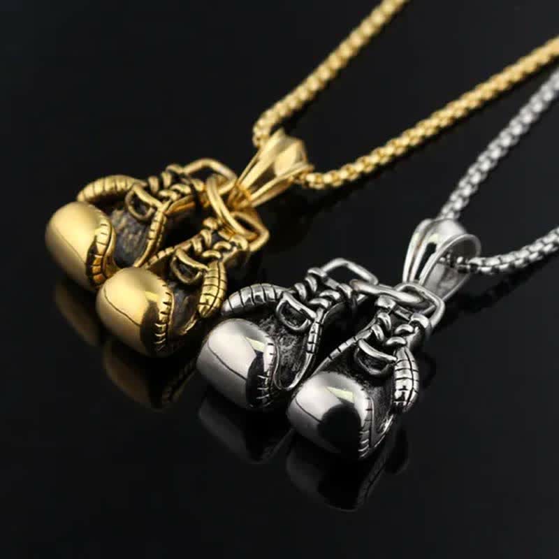 FREE Today:  Be Brave - Boxing Gloves Necklace